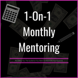 1 on 1 Monthly Mentoring