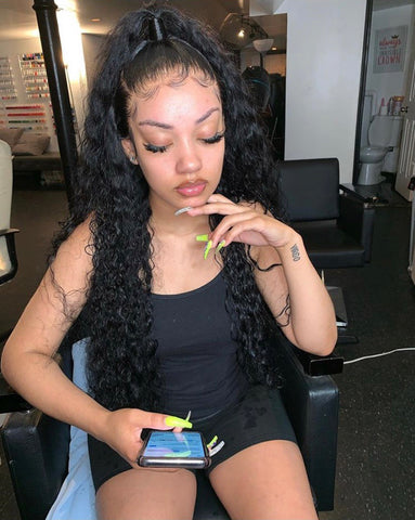 30” lace front wig Waterwave